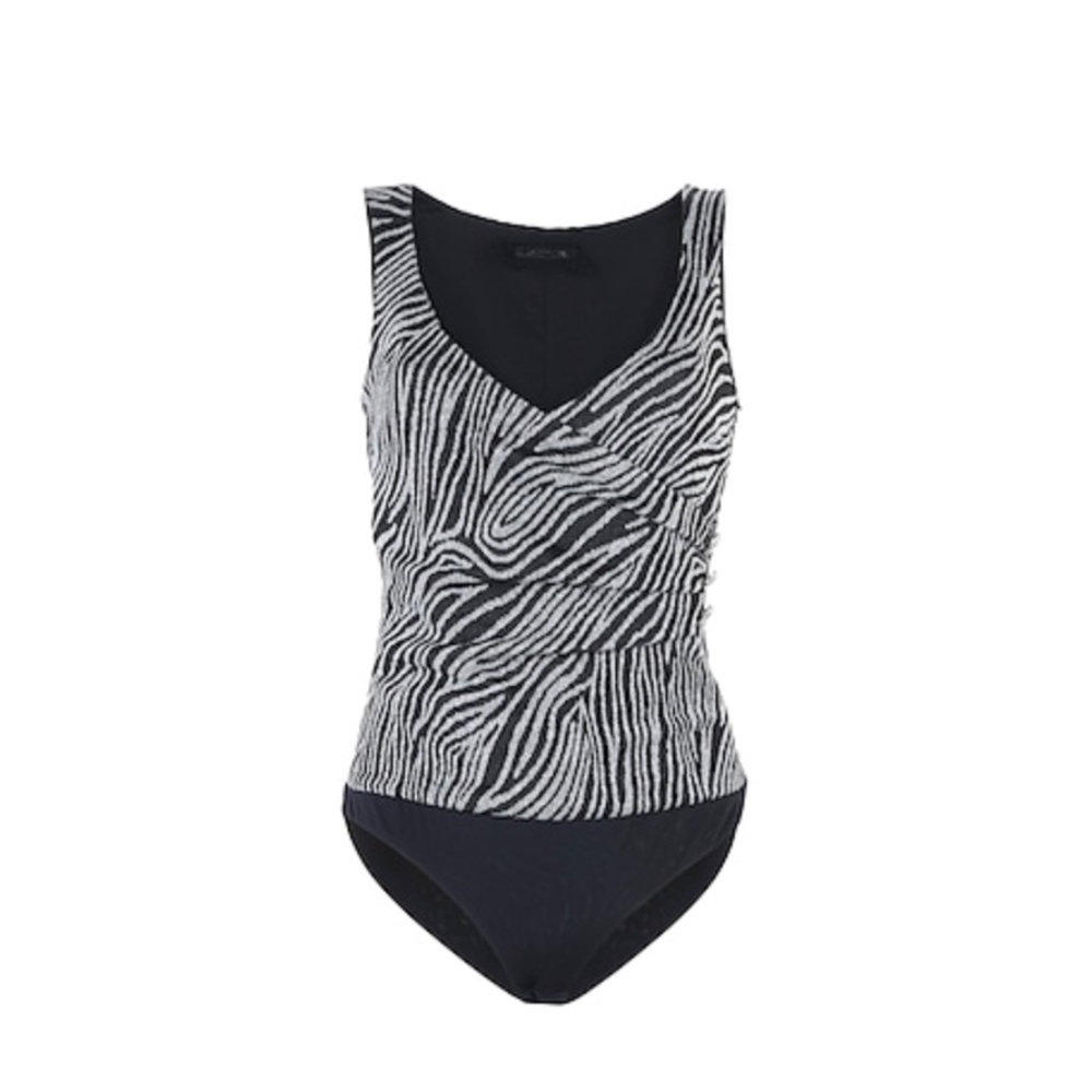 Patrizia Pepe Sera Zebra Print Bodysuit